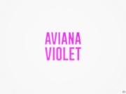 Movie Night Slut Steals Cock.Aviana Violet / Brazzers 1/16