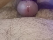 Orgasm from a vibrator, cum without hands 3/16