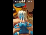 mini blue spit-backdoll 13/16