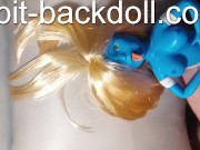 mini blue spit-backdoll 4 13/16