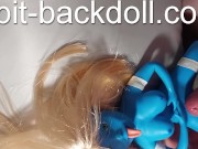mini blue spit-backdoll 4 6/16