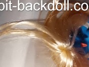 mini blue spit-backdoll 4 8/16