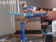 mini blue spit-backdoll 5 10/16