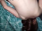 Step sister fucked hard doggy style, intense screaming orgasm 13/16