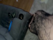 She rides my dick with the sexiest lingerie letting me see all her holes 1/16