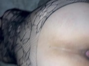 She rides my dick with the sexiest lingerie letting me see all her holes 5/16