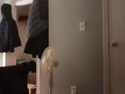 Big dick cums everywhere