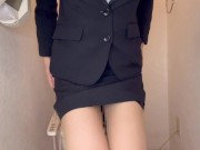 Masturbating while peeing💦 I got a request so I tried masturbating while peeing without pantyhose ✨ 2/16