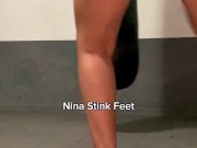 Kickboxing Workout at the Gym! Sweating in Public, Feet and Armpit Fetish. 3/16