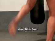 Kickboxing Workout at the Gym! Sweating in Public, Feet and Armpit Fetish. 5/16