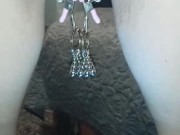 Pussy weights on pumped up pussy 16/16