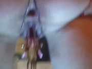 Pussy weights on pumped up pussy 8/16