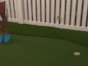 Playing gulf with hot Fijii shortie vibes 16/16