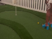 Playing gulf with hot Fijii shortie vibes 5/16