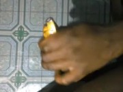 BIG BOOTY SHEMALE ANAL FUCK WITH A RIPE  BANANA 2/16