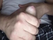 Jacking off until I cum on myself 5/16