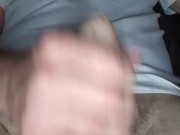 Jacking off until I cum on myself 8/16