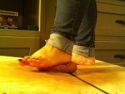 Would you like a footjob on the cockboarding table? 11/16