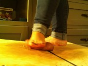 Would you like a footjob on the cockboarding table? 12/16