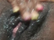 Ebony Pussy Slippery When Wet 14/16