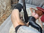 Me in girls skinny tight jeans and my doll Fortuna in black leather leggings like a imagination 14/16