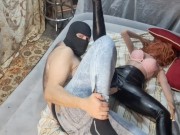 Me in girls skinny tight jeans and my doll Fortuna in black leather leggings like a imagination 15/16