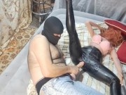 Me in girls skinny tight jeans and my doll Fortuna in black leather leggings like a imagination 16/16