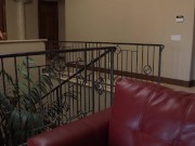 Dulce has a pair of petite boobs and very hard nipples that poke through her fishnet top. 12/16