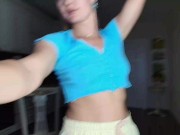 Web model caresses tits on Bongacams broadcast 16/16