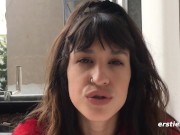 Ersties - Hot Brunette Babe Masturbates For All To See 13/16