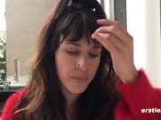 Ersties - Hot Brunette Babe Masturbates For All To See 2/16