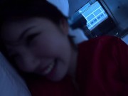 【朝からエッチ誘ってみたよ///】　個人撮影　個撮　素人カップル　ホテル　生ハメ　中出し　連続イキ　カップルセックス　フェラ　乳首責め 1/16