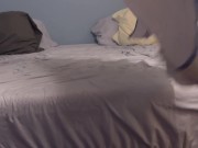 Mature rides him and squirts all over him and lets him pound her asshole anal creampie 13/16