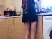 Eating her ass while she washes dishes 2/16