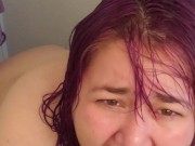 Fat BBW Girlfriend Brushing Teeth 12/16