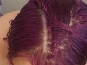 Fat BBW Girlfriend Brushing Teeth