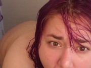 Fat BBW Girlfriend Brushing Teeth 9/16