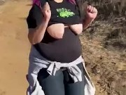 BBW RUNNING BOOBS OUT 12/16