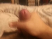 Solo wank huge load 2/16