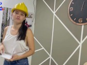 CONTRUNCCION ENGINEER COMES TO MY HOUSE TO PROPOSE ME HARD SEX 2/16