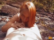 POV Asian babe gets outdoor sex and anal creampie - Mayabitchz 2/16