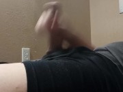 Guy squirts after beating it in his clothes 14/16