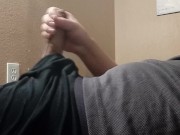 Guy squirts after beating it in his clothes 3/16