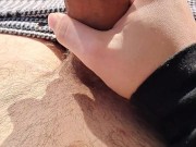 Outdoor cumshot with moans 15/16