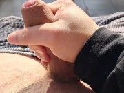 Outdoor cumshot with moans 5/16