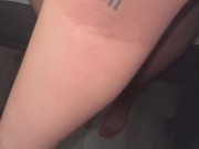 He was too nervous to fuck first night, it only lasts a few seconds SMH! 2/16