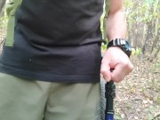 I masturbate to two guys in the forest and cum hard 🔥💦 6/16