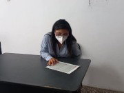 EXECUTIVE SECRETARY SEDUCES THE BOSS'S STEPSON IN THE OFFICE 1/16