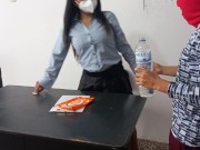 EXECUTIVE SECRETARY SEDUCES THE BOSS'S STEPSON IN THE OFFICE 6/16