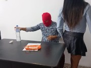 EXECUTIVE SECRETARY SEDUCES THE BOSS'S STEPSON IN THE OFFICE 7/16